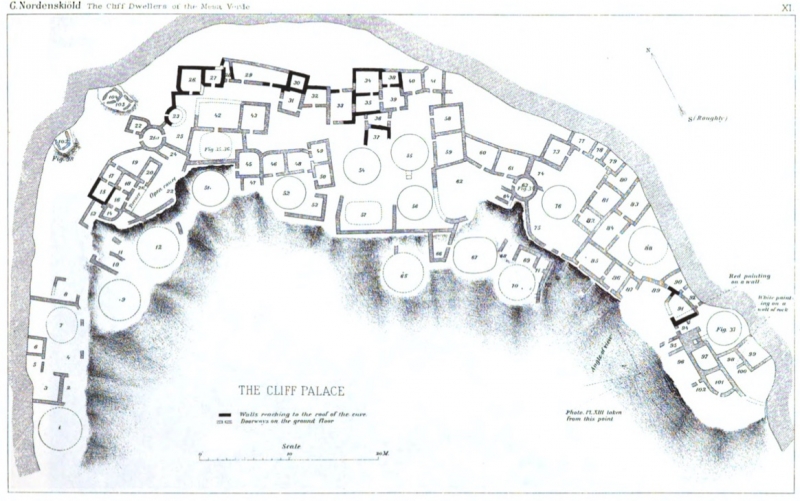 Figure 9. “The Cliff Palace,” in Gustaf Nordenskiöld, Cliff-Dwellers of the Mesa Verde (1893).