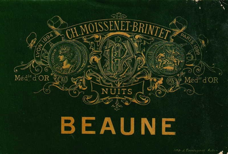 Figure 4 - Étiquette Beaune, vers 1900. Source : Maison Albert Bichot à Beaune.