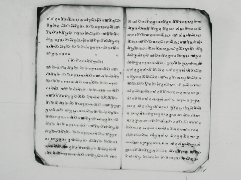 Fig 14. Page of a manuscript written by a disciple of Phalgunanda in the National Archives of Nepal.