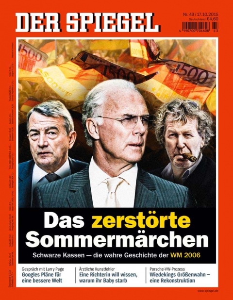 Image n° 1 : « Le conte de féés détruit», couverture du Spiegel, no. 43/2015.