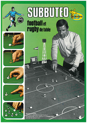 Figure 1 : maîtrise du geste de la part de Raymond Kopa. Publicité du début des années 1970.