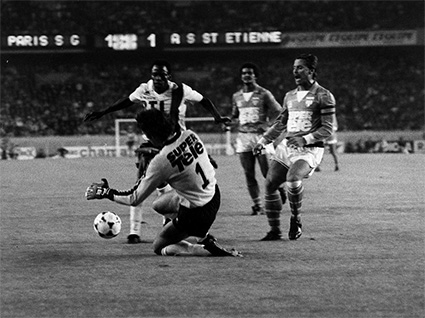 Figure n° 2 : PSG-AS Saint-Étienne (1-1), le 4 octobre 1980 au Parc des Princes. 