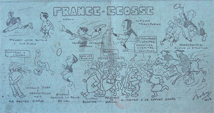 Figure n° 2 : Le match France-Écosse (1er janvier 1913) vu par Football et Sports Athlétiques, 4 janvier 1913.
