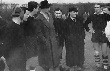 Figure n° 1 : entraînement de l’équipe d’Italie à Turin 27 février 1938. 