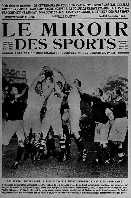Figure n° 2 : Une du Miroir des Sport, 8 novembre 1923.