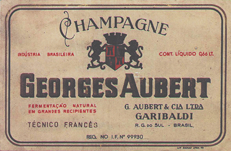 Etiquette de faux Champagne Brésilien (non daté)