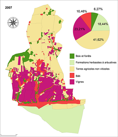 Figure 2 : L’occupation du sol à Vouvray 