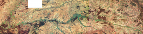 Ribera, 1985, Landsat Mosaico Retocado