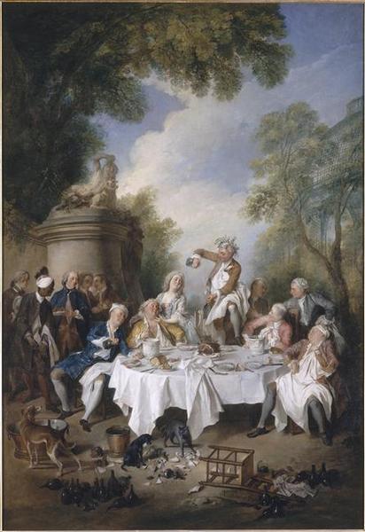 Illustration 2 : Le déjeuner d’huîtres par Jean-François de Troy (1735) 