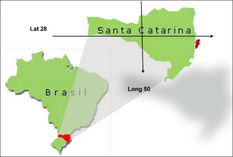 Figure 1. Localisation de Santa Catarina.