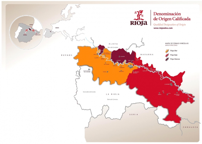 La D.O. Ca. Rioja (Communautés Autonomes et subzonas)