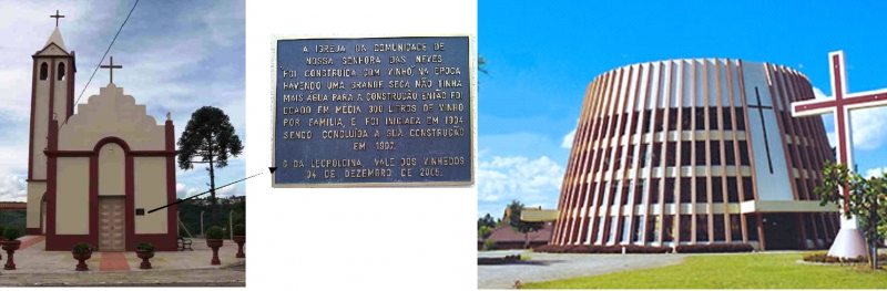 Figure 4 – L’église et le vin : la « Capela das Neves » et l’ « Igreja São Bento »