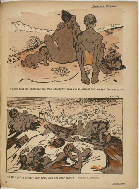 Fig. 10 : Aristide Delannoy, « Antimilitaristes », L’Assiette au Beurre, 27 novembre 1907.