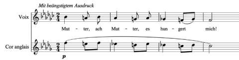 Figure 17. Mahler, « Das Irdische Leben », m.7-10.