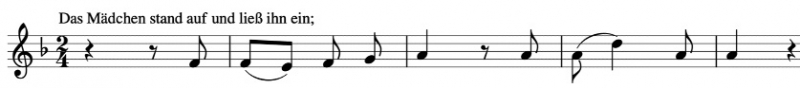 Figure 26. Phrase tirée de « Wo die Schönen Trompeten Blasen » de Mahler.