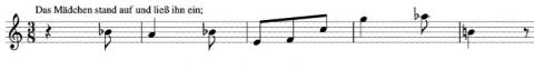Figure 27. Phrase tirée de « Wo die Schönen Trompeten Blasen » de McLeod.