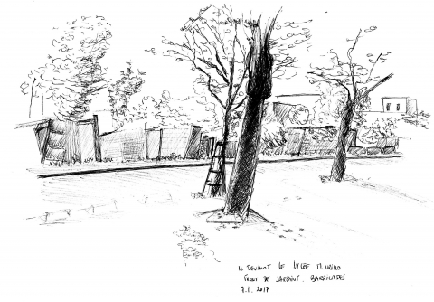 Figure n°5 : Fermeture composite des jardins, Rue Jean Durand, Stains.