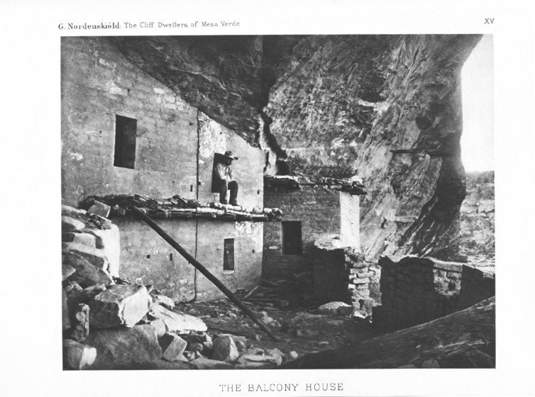 Figure 12. Balcony House (Chapin’s Mesa), in Gustaf Nordenskiöld, Cliff-Dwellers of the Mesa Verde (1893). 