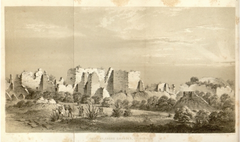Figure 3. John Russell Bartlett, “Ruin at Casas Grandes, Chihuahua,” in John Russell Bartlett, Personal Narrative, vol. 2 (1854).