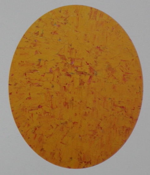  fig. 2 et fig. 3 Yellow Ovale, 1966, huile sur toile, 47 x 38 cm, coll. C. Burrus et L. A., 1969, huile sur toile, 51 x 40,5 cm, coll. C. Burrus. 